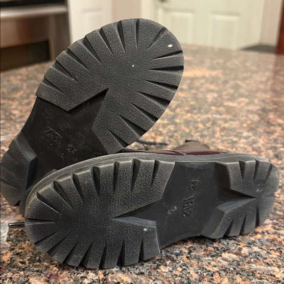 Zara Kids Burgundy Boots - Picture 6 of 6